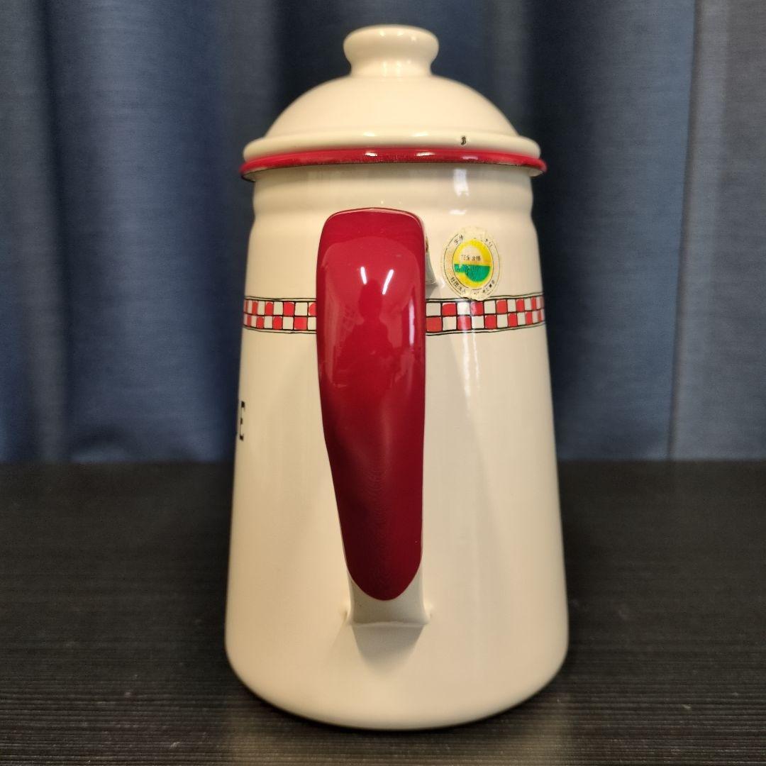 倉敷意匠 ホーローキャニスター + ティーポット + ステッカー カントリー雑貨