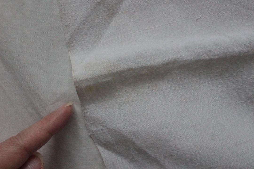 konorinoko様フランスアンティークイニシャルシーツ/モノグラムカバー