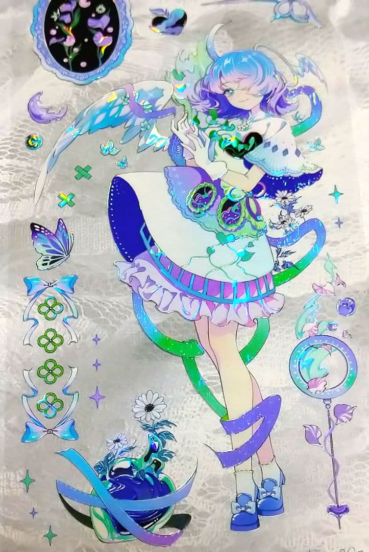 J660＃银河星斗(贝壳光)studiovi切り売り海外人物マステ女の子