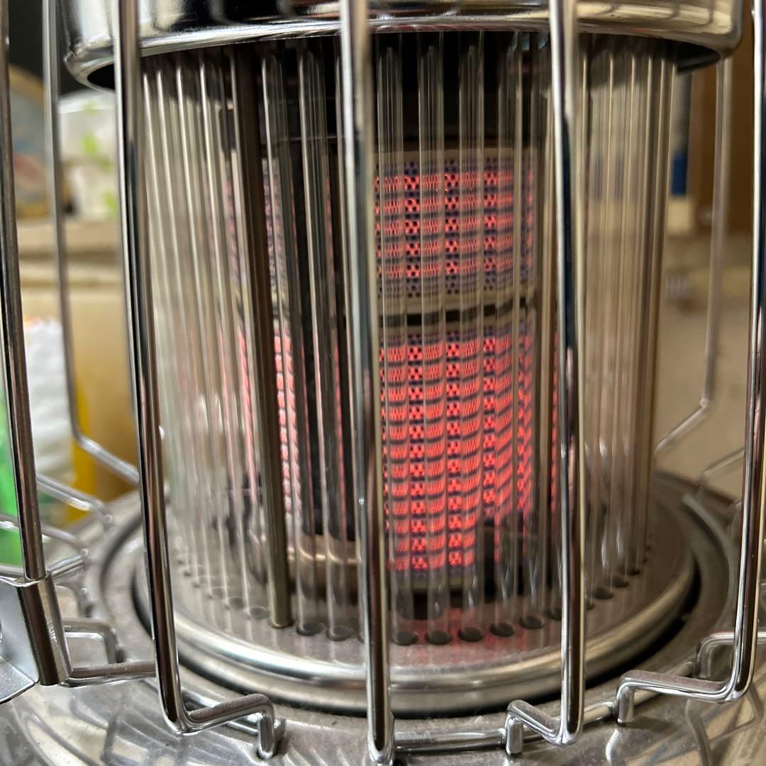 7010【程度良好】ガスストーブ 昭和レトロ LPガス R-690VM-401