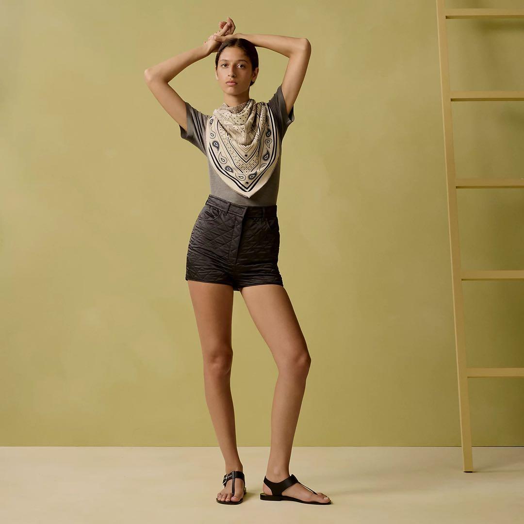 エルメス　カシミヤシルク　140 カレジェアン 《馬銜・バンダナ》