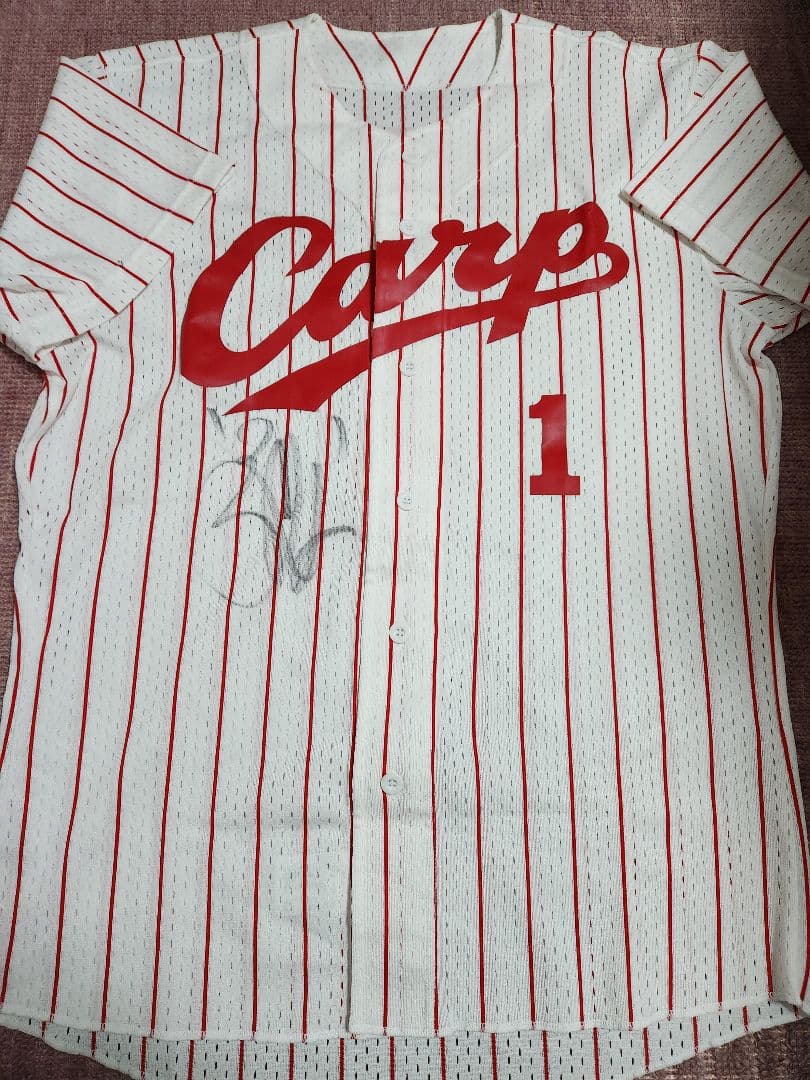 前田智徳1☆直筆サイン☆広島東洋カープ・ユニフォーム☆Lサイズ