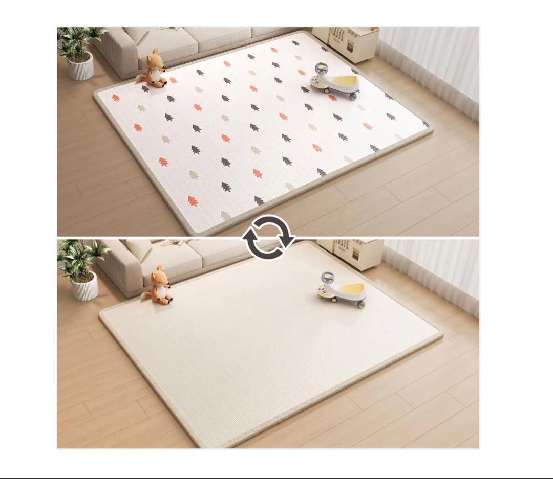 リバーシブル180x250cm #3036 プレイマット松250 カラーD