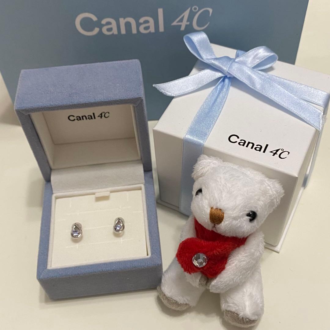 Canal 4℃ K10wg タンザナイト ダイヤモンド ピアス
