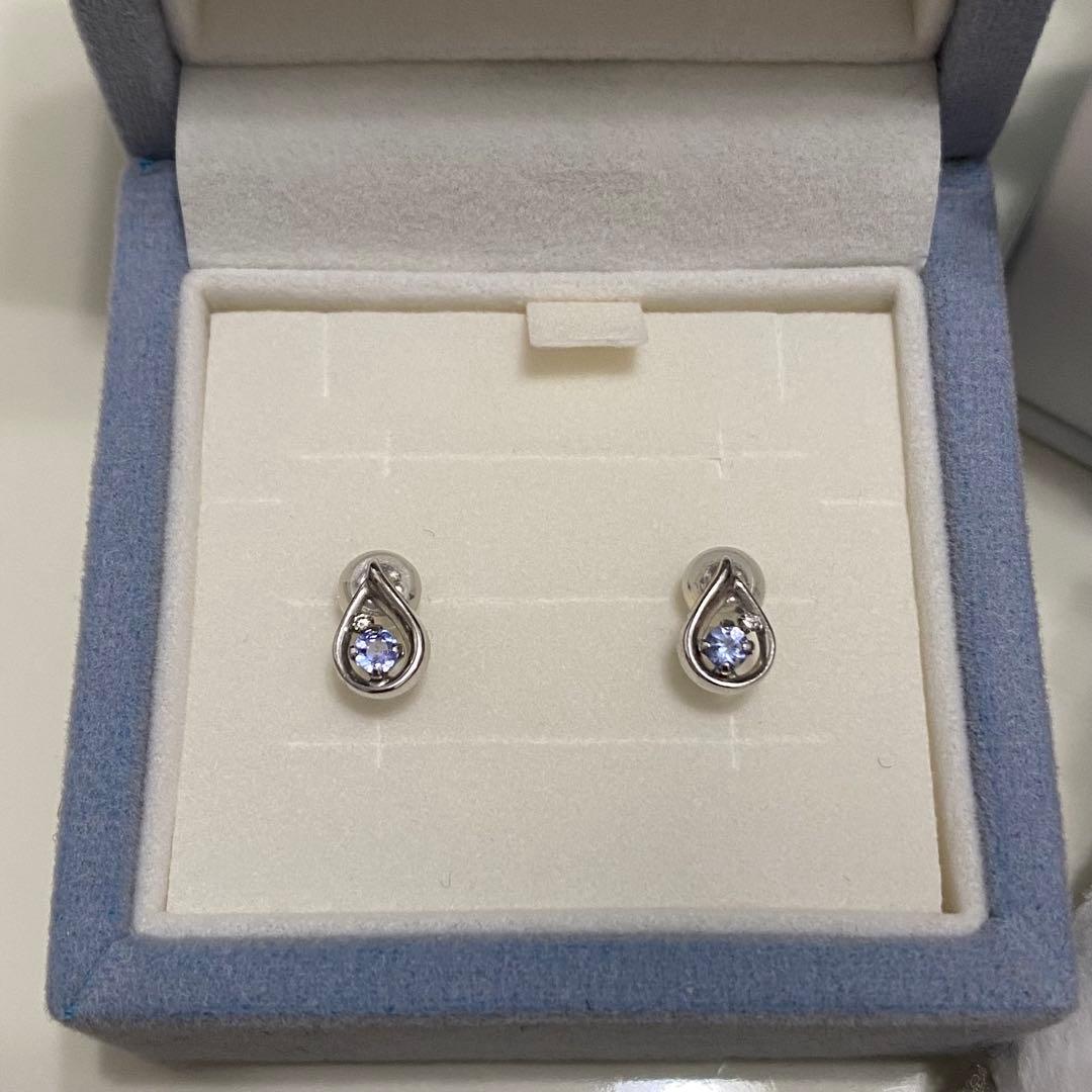 Canal 4℃ K10wg タンザナイト ダイヤモンド ピアス