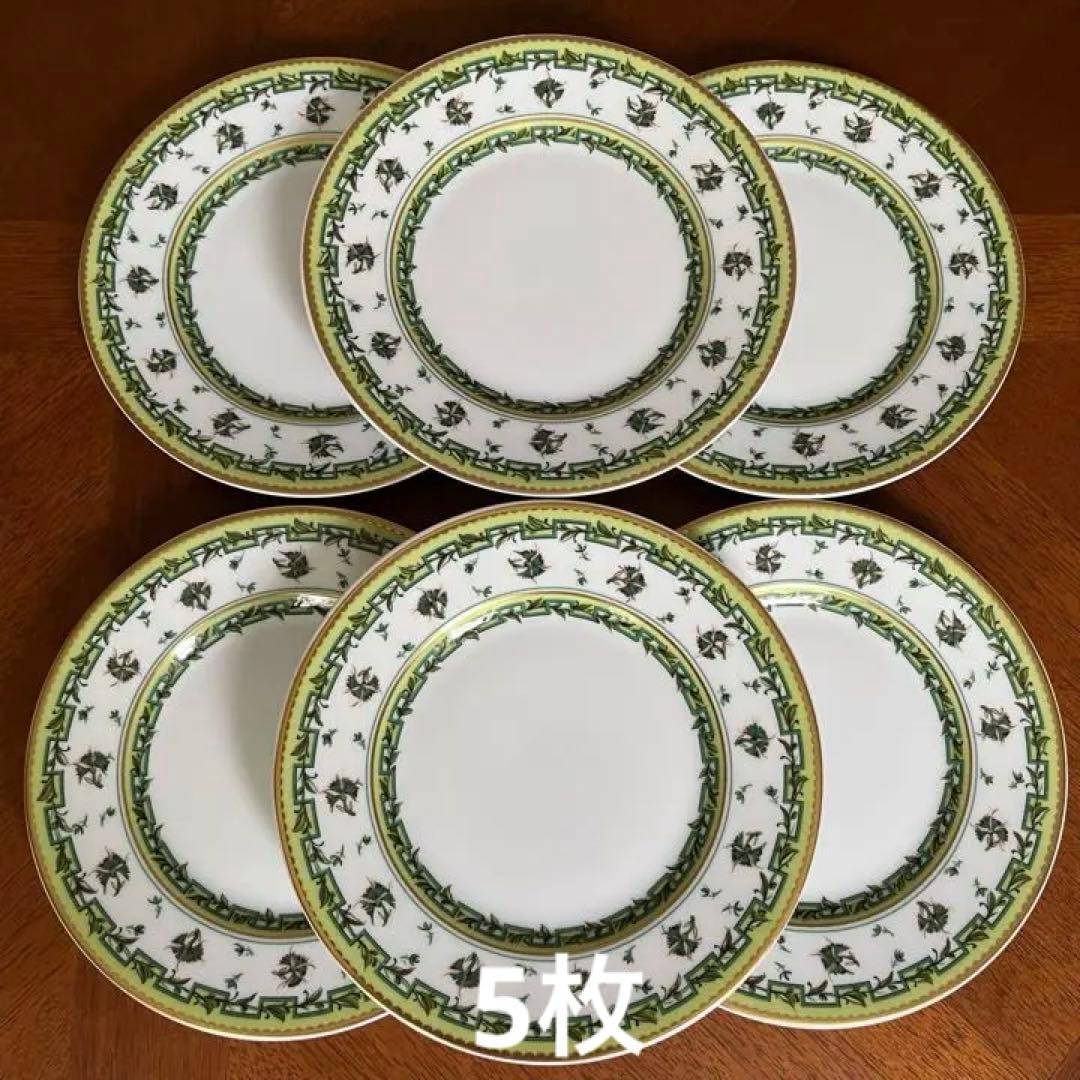 【レア美品】レイノー★ブーゲンビリア★ケーキ皿　5枚