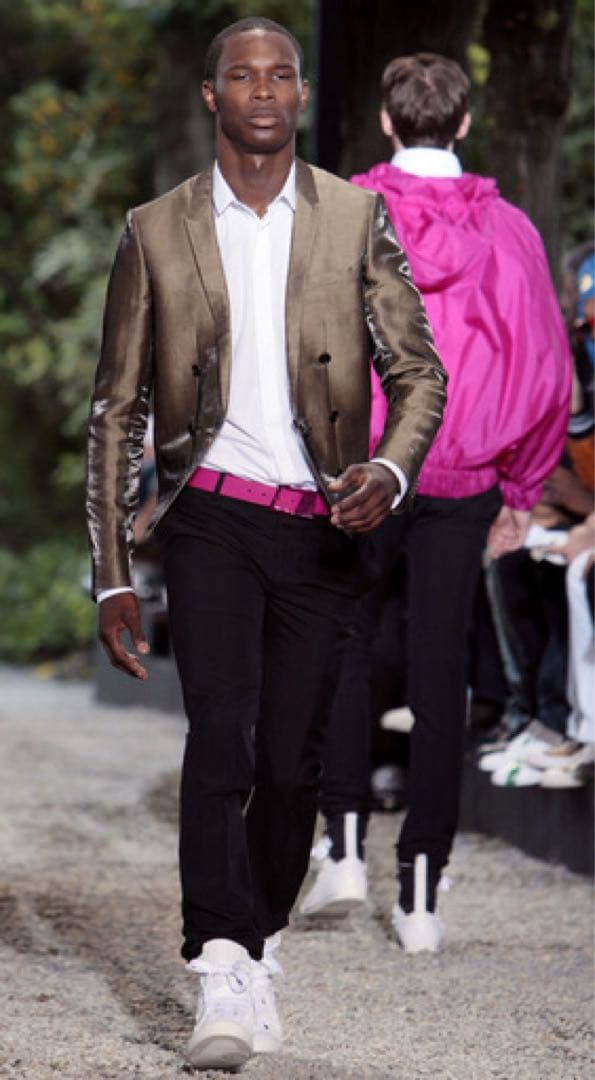 ディオールオム クリスヴァンアッシュ2009SS ピンクベルト 80