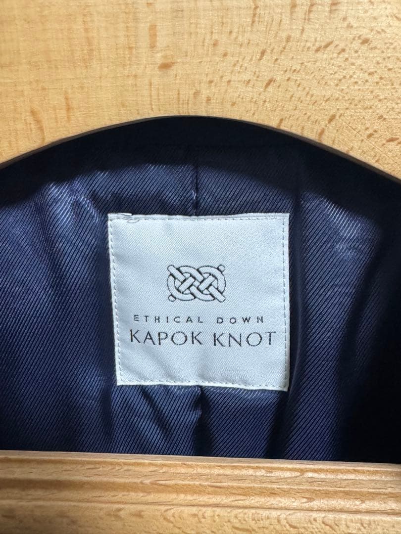 【美品】カポックノット　メンズビジネスコート　ネイビー　M