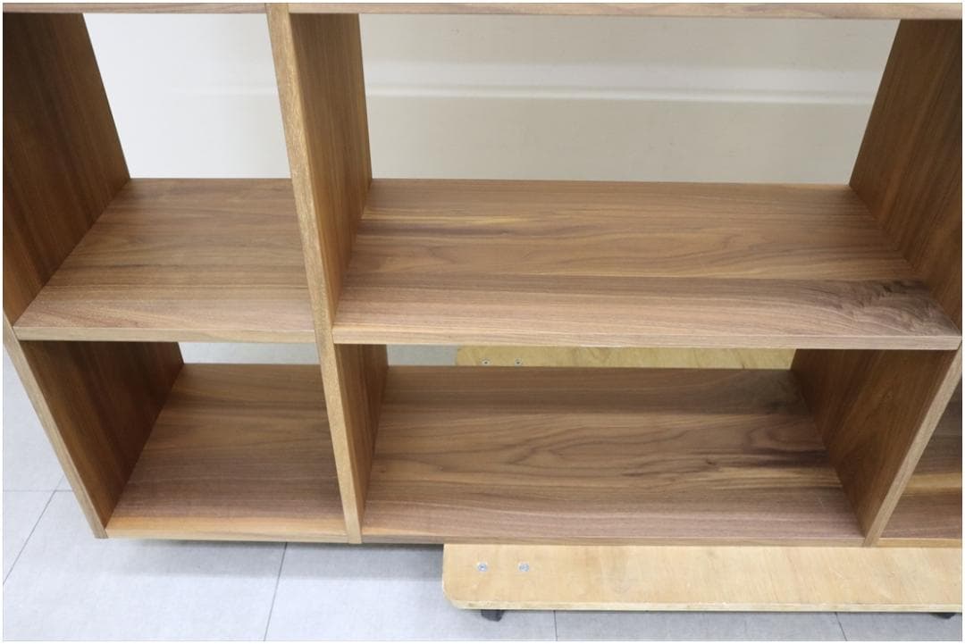 無印良品 MUJI スタッキングシェルフ ウォールナット材 飾り棚 本棚 収納棚