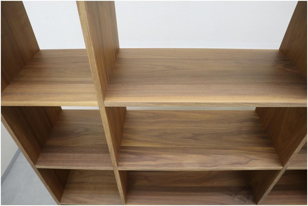 無印良品 MUJI スタッキングシェルフ ウォールナット材 飾り棚 本棚 収納棚