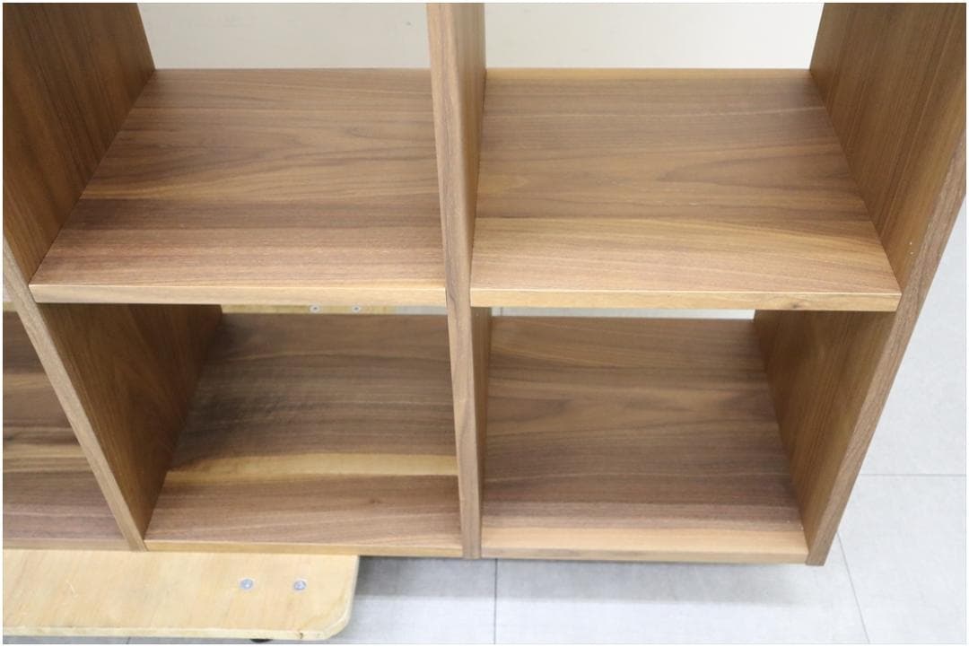 無印良品 MUJI スタッキングシェルフ ウォールナット材 飾り棚 本棚 収納棚