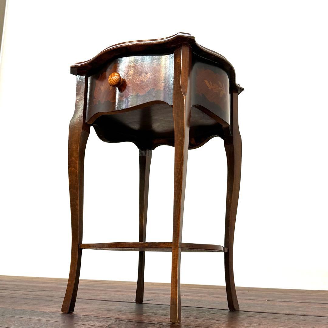 H17K50b イタリア 象嵌細工 コンソールテーブル