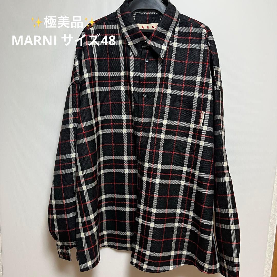 【極美品】マルニ　MARNI チェックシャツ　48 大きめ　オーバーサイズ