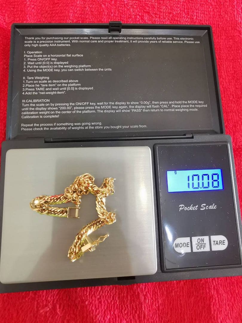 18金 K18YG Mカットトリプル喜平ブレスレット