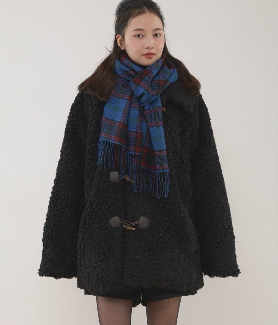 MUHET プードルシャギーダッフルコート Mサイズ