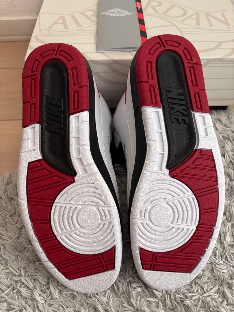 【新品タグ付27cm★即発送】NIKEエアジョーダン2 OG ホワイト/レッド