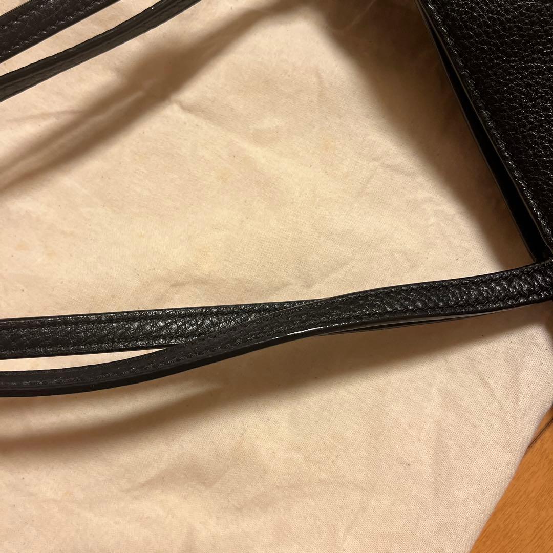 Tory Burch黒 レザー トートバッグ 大きめ