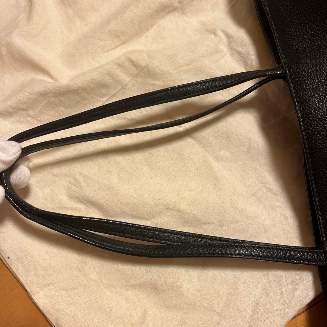 Tory Burch黒 レザー トートバッグ 大きめ