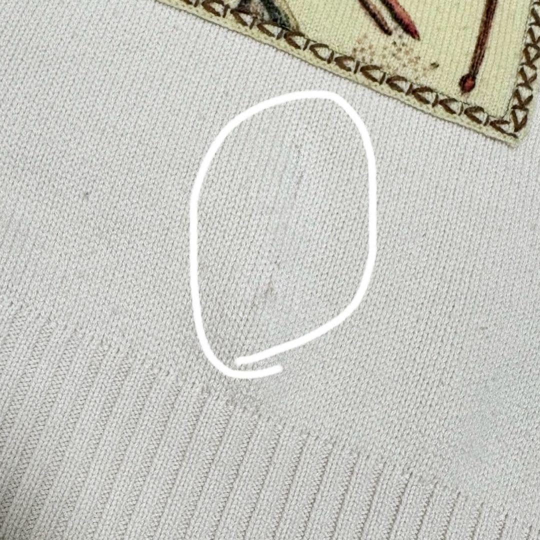 CABaN ウールカシミヤ アートフレーム クルーネック プルオーバー