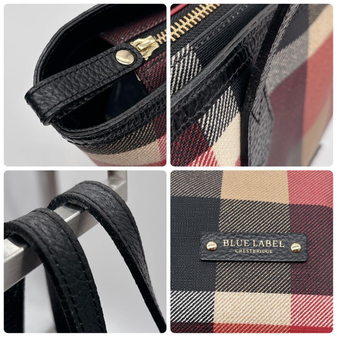 極美品♡バーバリー ブルーレーベルクレストブリッジ　トートバッグ　ノバチェック