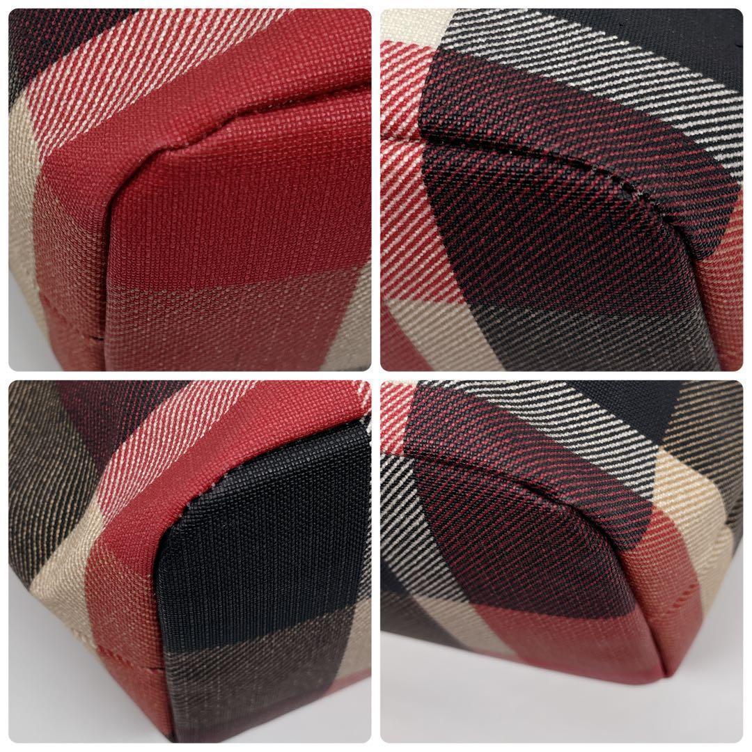 極美品♡バーバリー ブルーレーベルクレストブリッジ　トートバッグ　ノバチェック