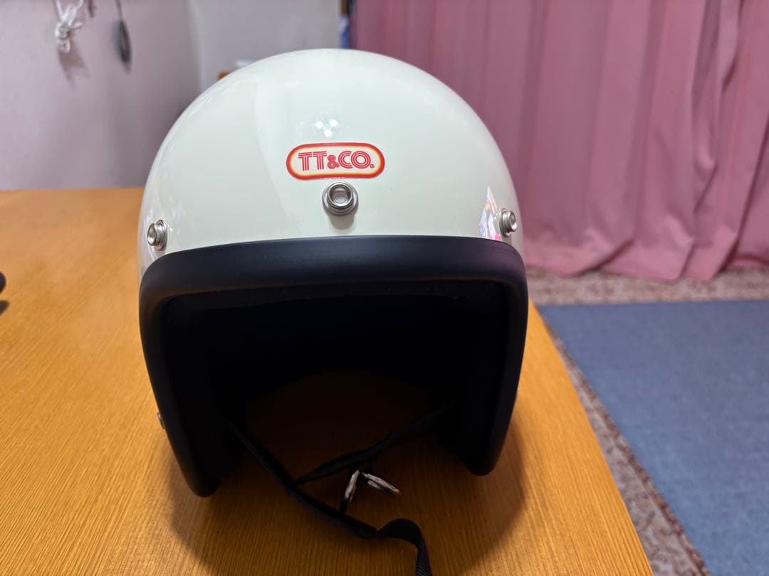 TT&CO. スーパーマグナム ジェットヘルメット アイボリー