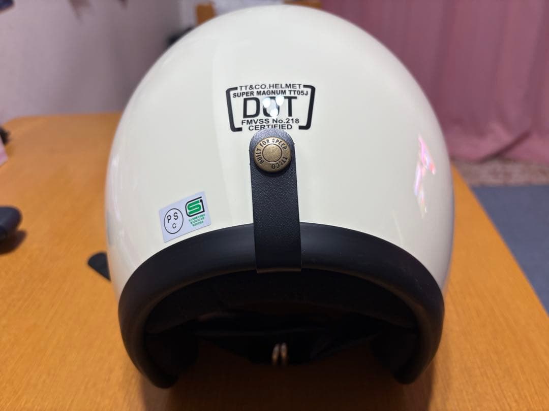 TT&CO. スーパーマグナム ジェットヘルメット アイボリー
