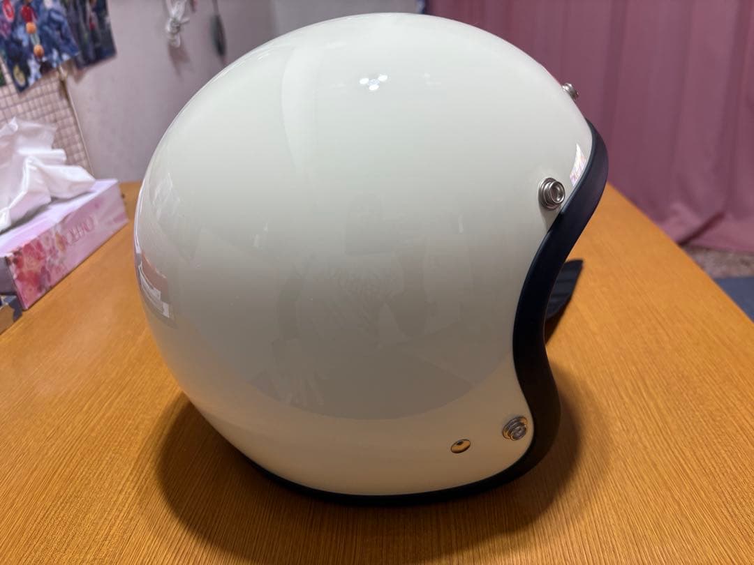 TT&CO. スーパーマグナム ジェットヘルメット アイボリー