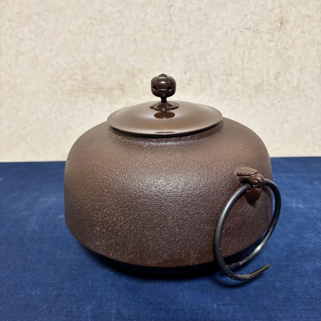 人間国宝高橋敬典/風炉/茶釜/電熱器/唐銅鬼面風炉/野々田製電熱器/敷板/茶道具