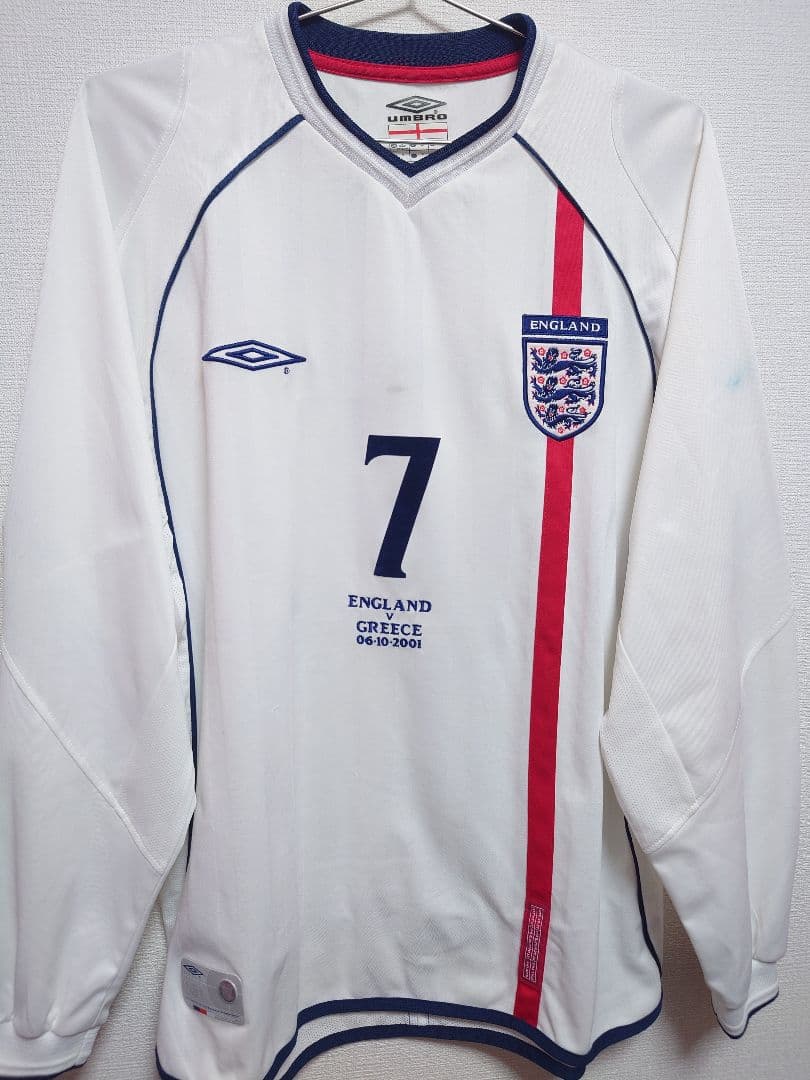 UMBRO　2001 イングランド　ベッカム　2001.6.10 Greece