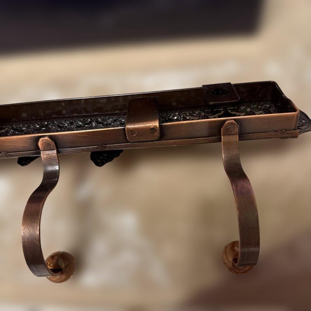 未使用　アンティーク　アイアン　3連　フック　レトロ