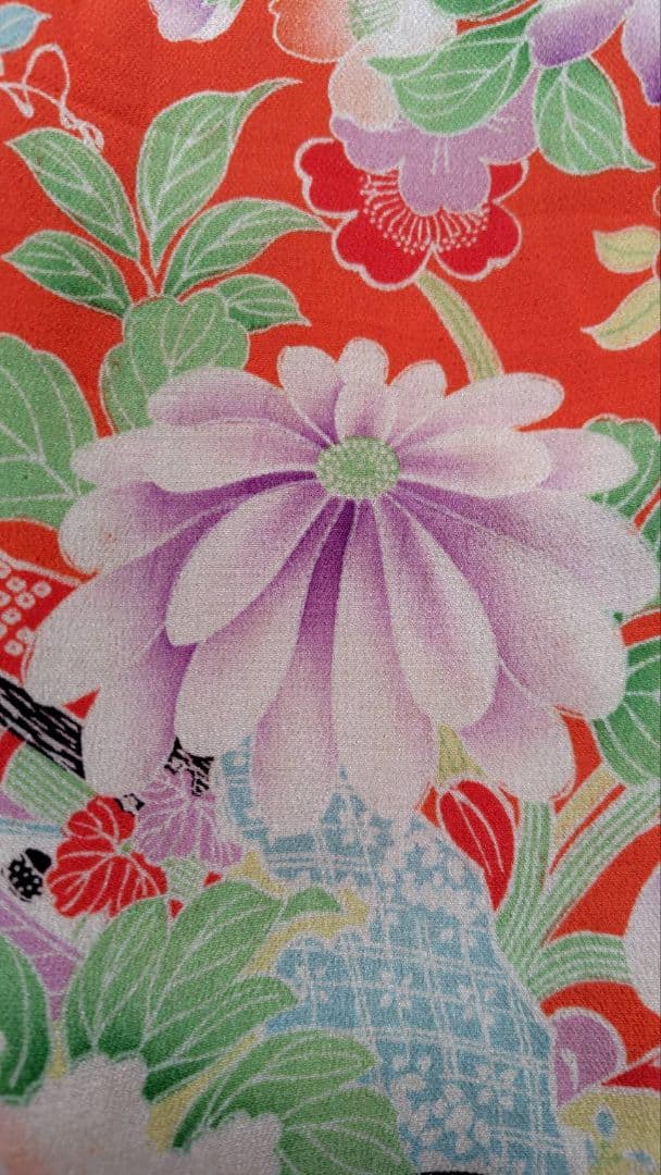 RK382アンティーク子供着物被布着丈53センチ裄丈12センチ綺麗美品