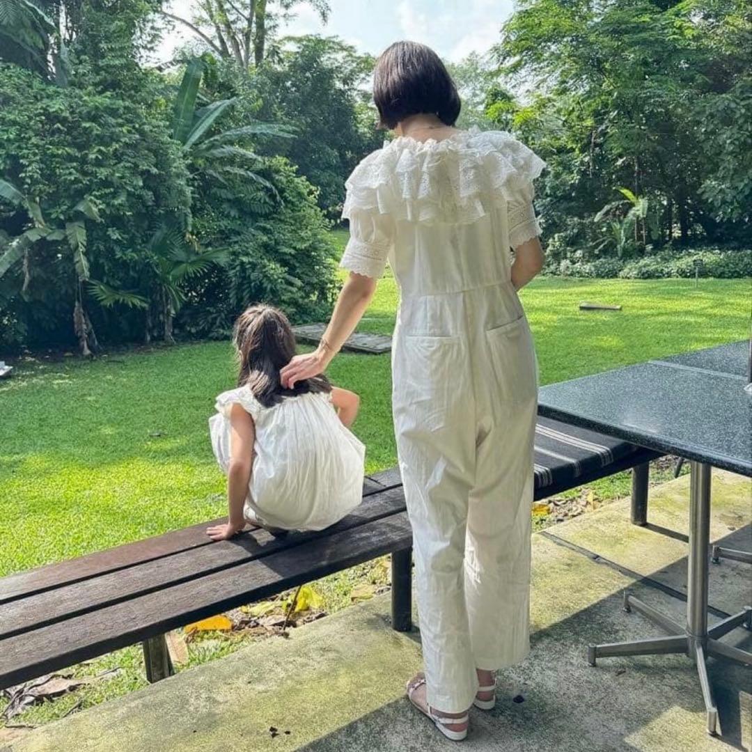 【新同】seventen by mihokawahito レースオールインワン白