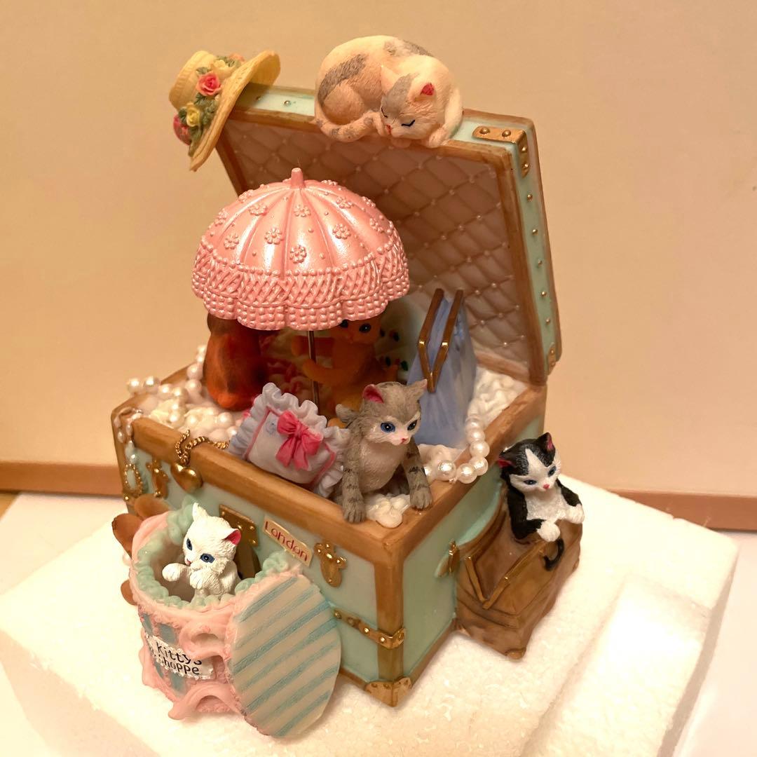 ◎オルゴール ネコちゃんデザイン 天空の城