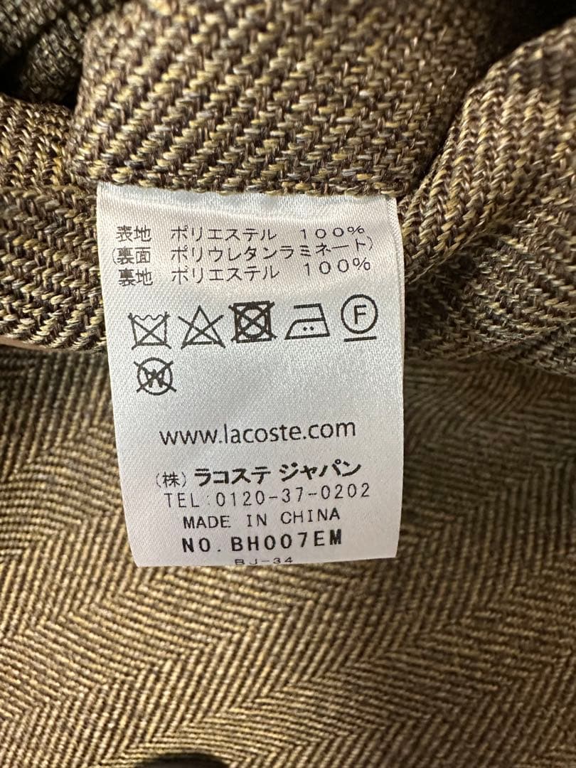 美品LACOSTE ラコステ TECH TWEED 3WAYコート