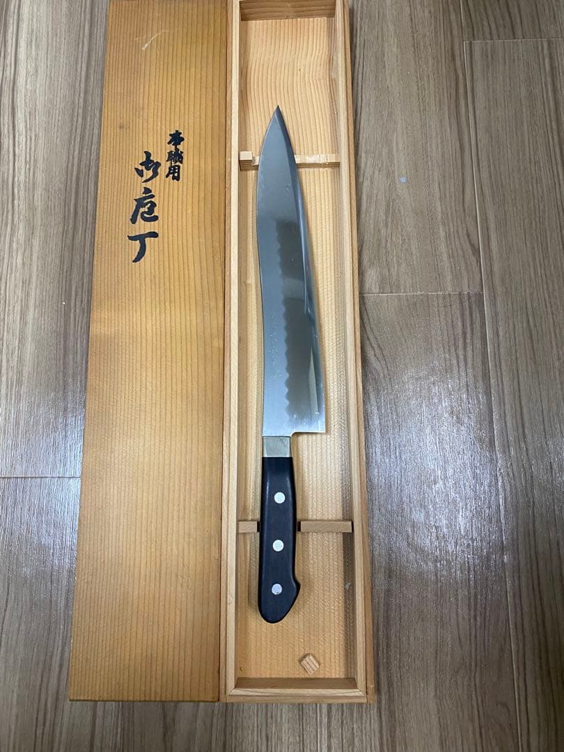 Cownee］玄海正國　本焼不動國作　牛刀　包丁　珍しい包丁　反り有り