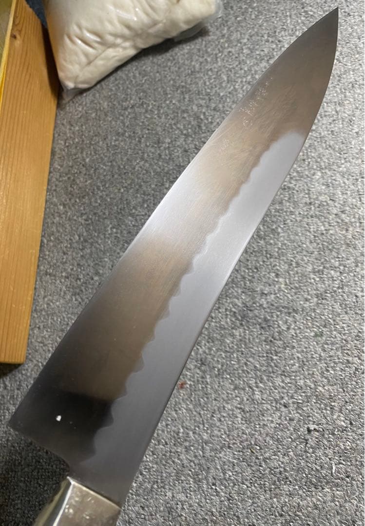 Cownee］玄海正國　本焼不動國作　牛刀　包丁　珍しい包丁　反り有り
