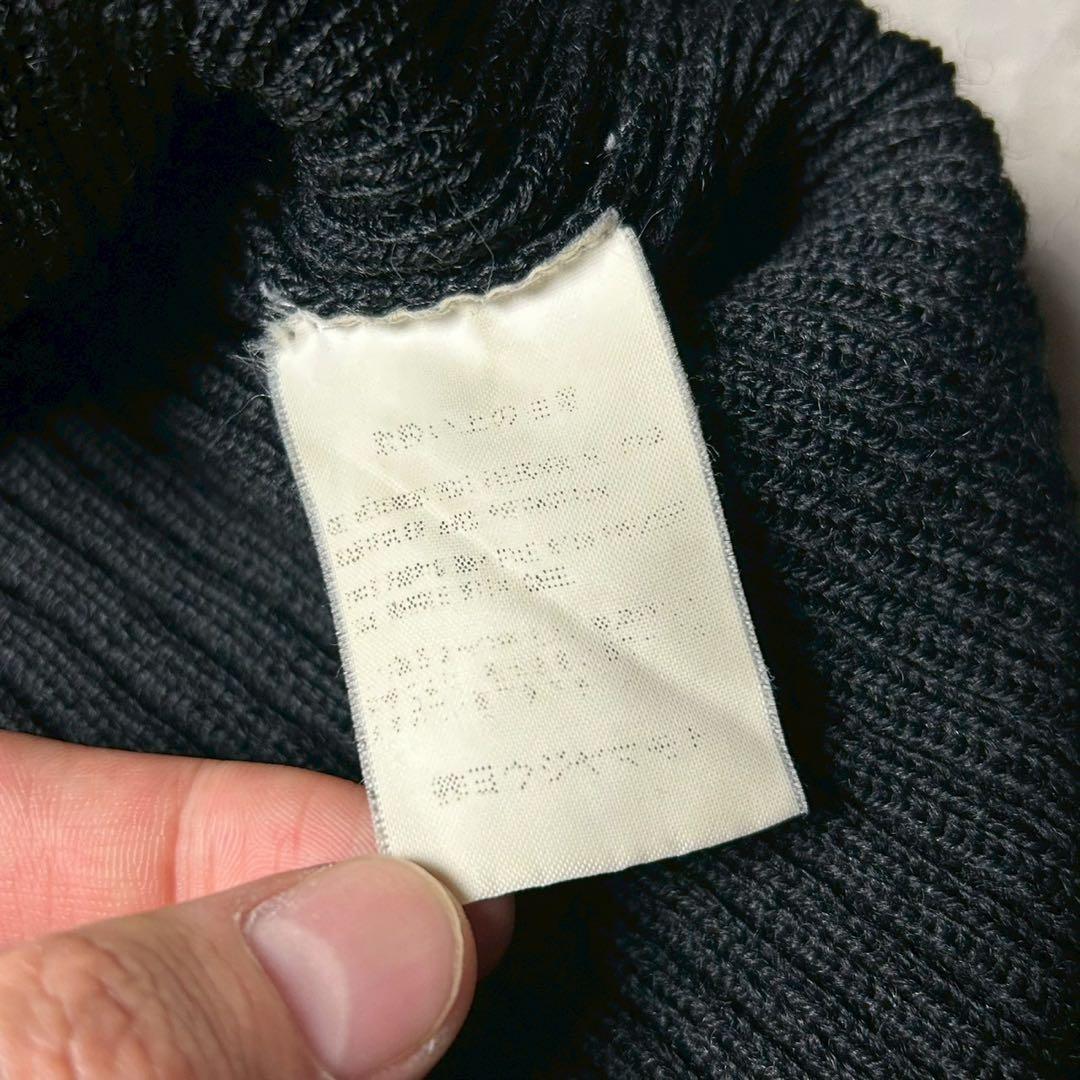 Y's Yohji Yamamoto ウール リブニットカーディガン ブラック
