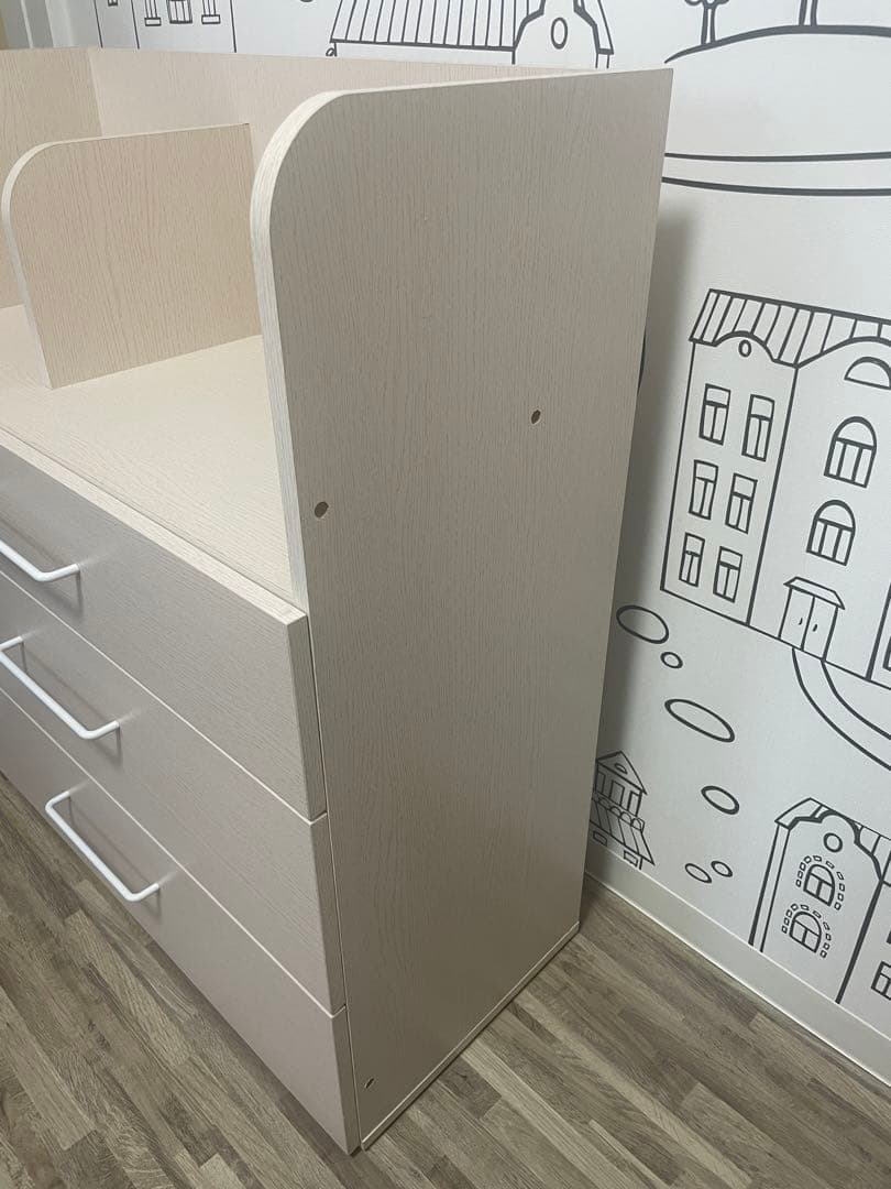 システムベッドデスク ホワイト