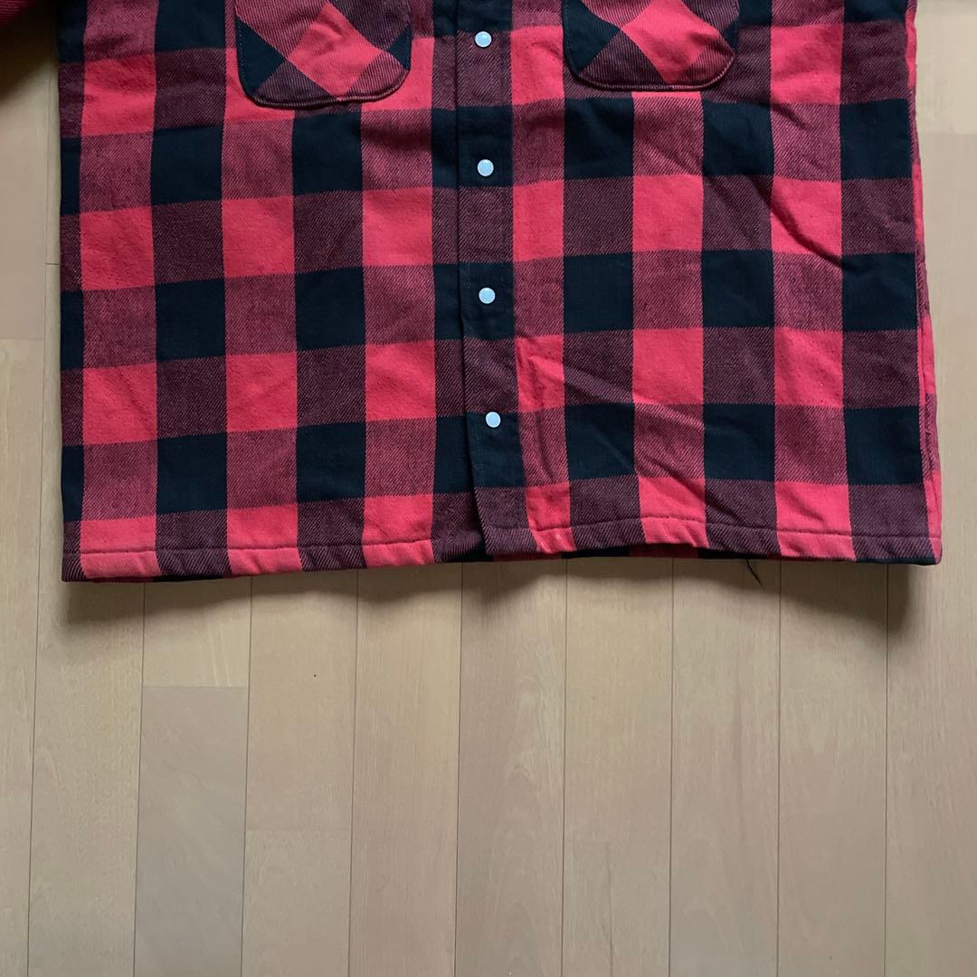 70s 80s FIVE BROTHER キルティングネルシャツ　三角タグ