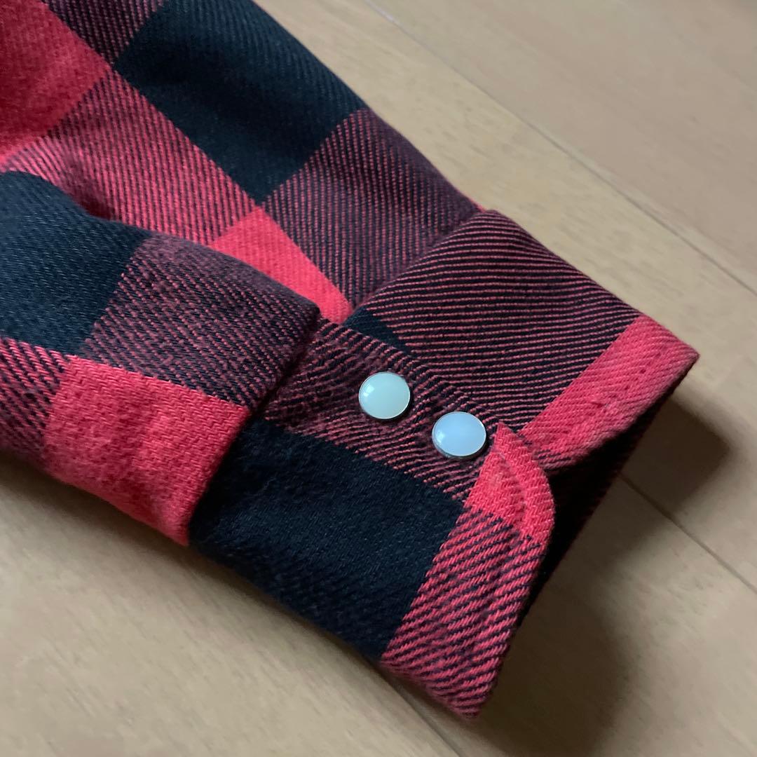 70s 80s FIVE BROTHER キルティングネルシャツ　三角タグ