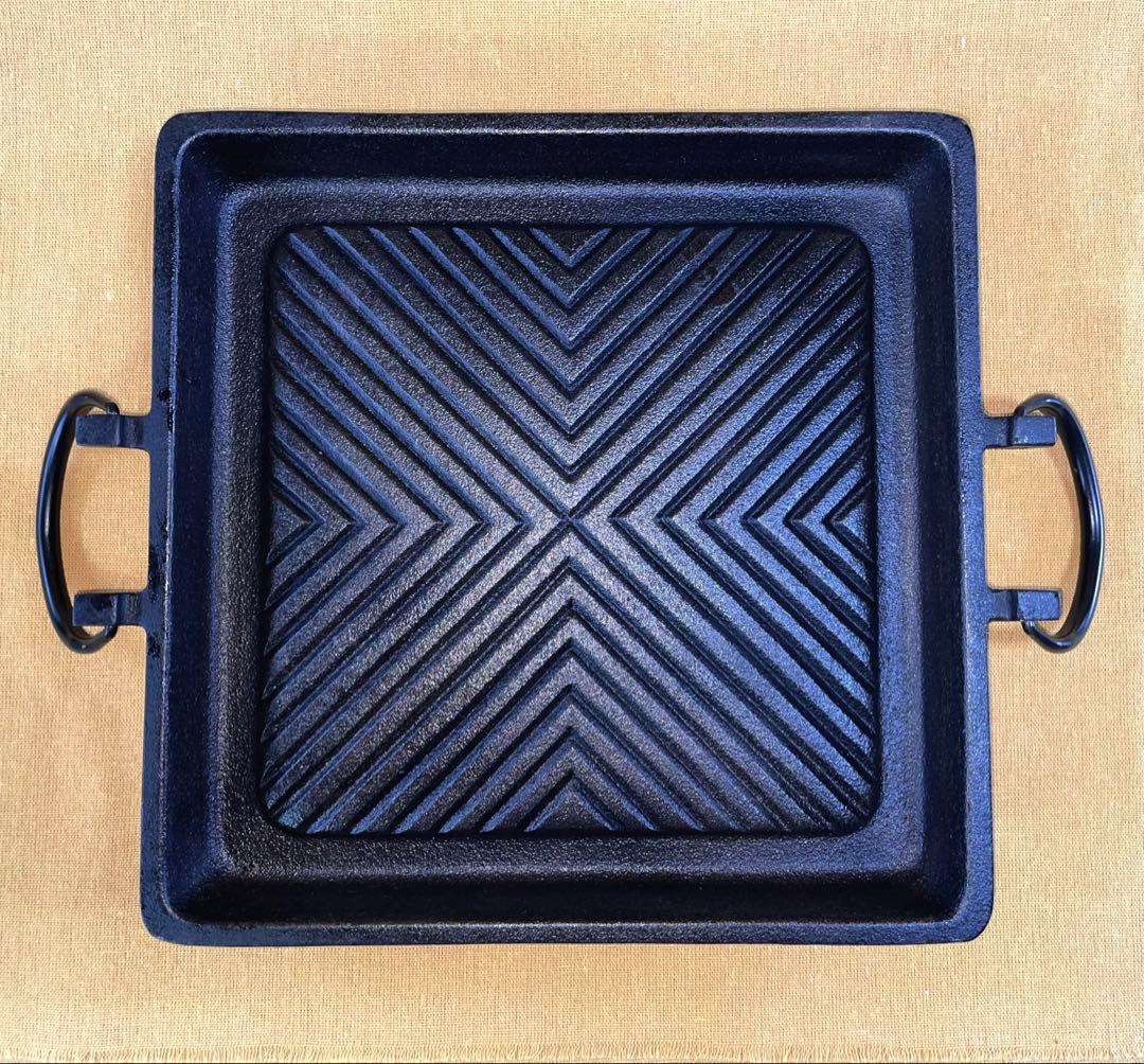 この冬 本物の 南部鉄器 で肉を焼こう‼️グリルパン③ 重量級 焼肉 鉄鍋 鉄分