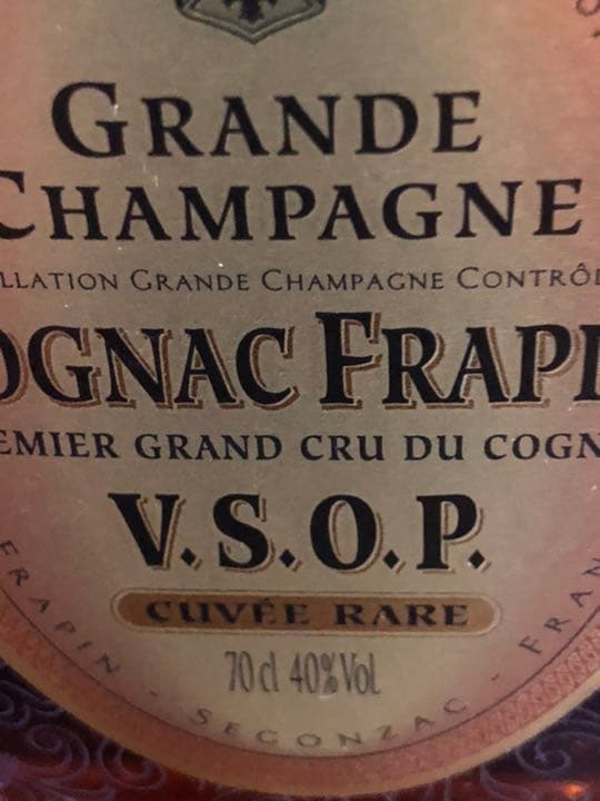未開栓　COGNAC FRAPIN V.S.O.P. ブランデー　古酒　70cl