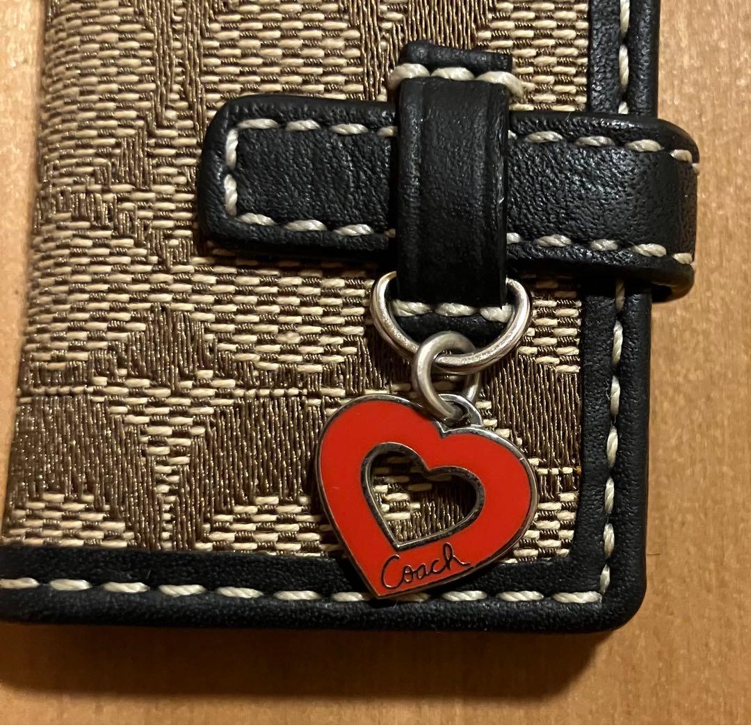【未使用】COACH コーチ　キーホルダー　バッグチャーム　写真入れ　Cロゴ