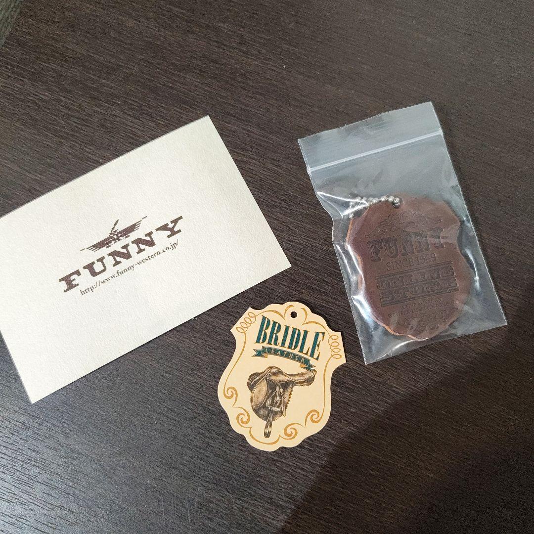 【匿名発送】FUNNY　ファニー　三つ折り　財布　グラブ　ダブルコンチョ　ミドル