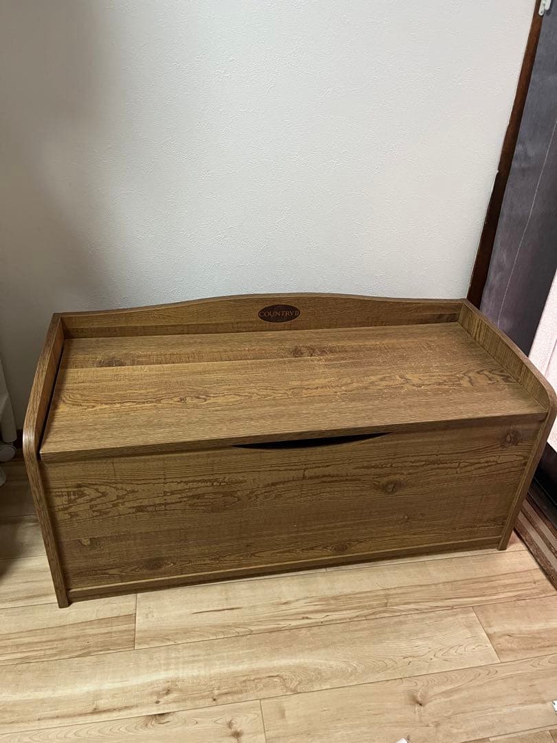 country Ⅱ 美品　ベンチチェスト兼物入れ　カントリー　美品寄り　最安値