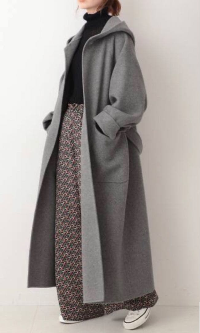 新品　IENA LA BOUCLE ダブルフェイスフードコート　イエナ