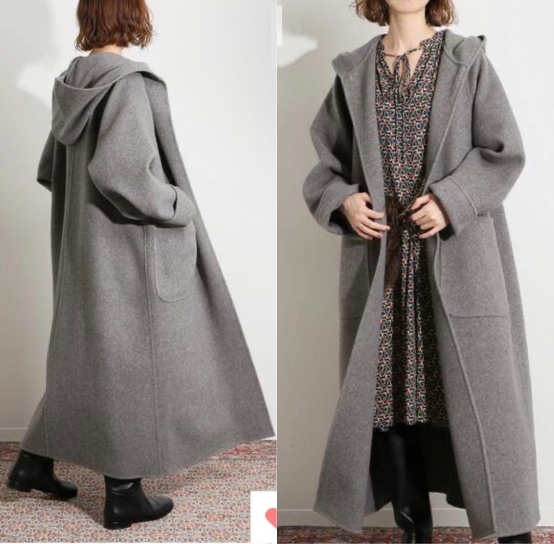 新品　IENA LA BOUCLE ダブルフェイスフードコート　イエナ