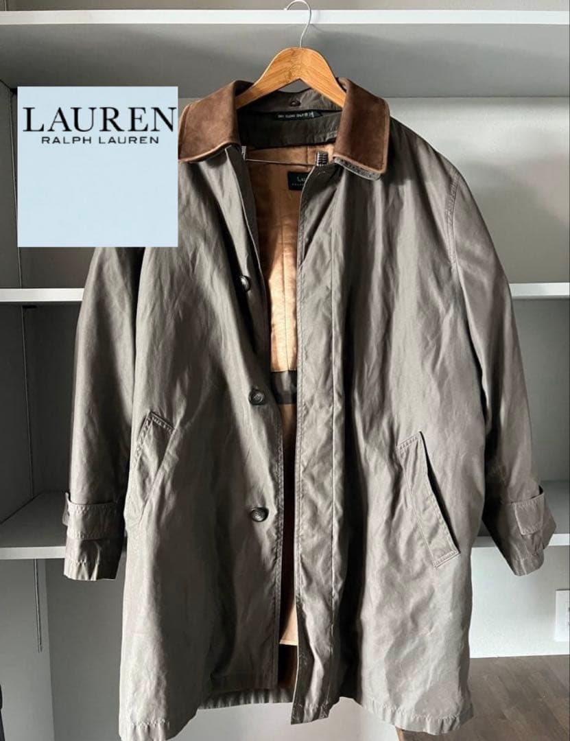 Lauren Ralph Lauren ステンカラーコートオリーブグリーン48R