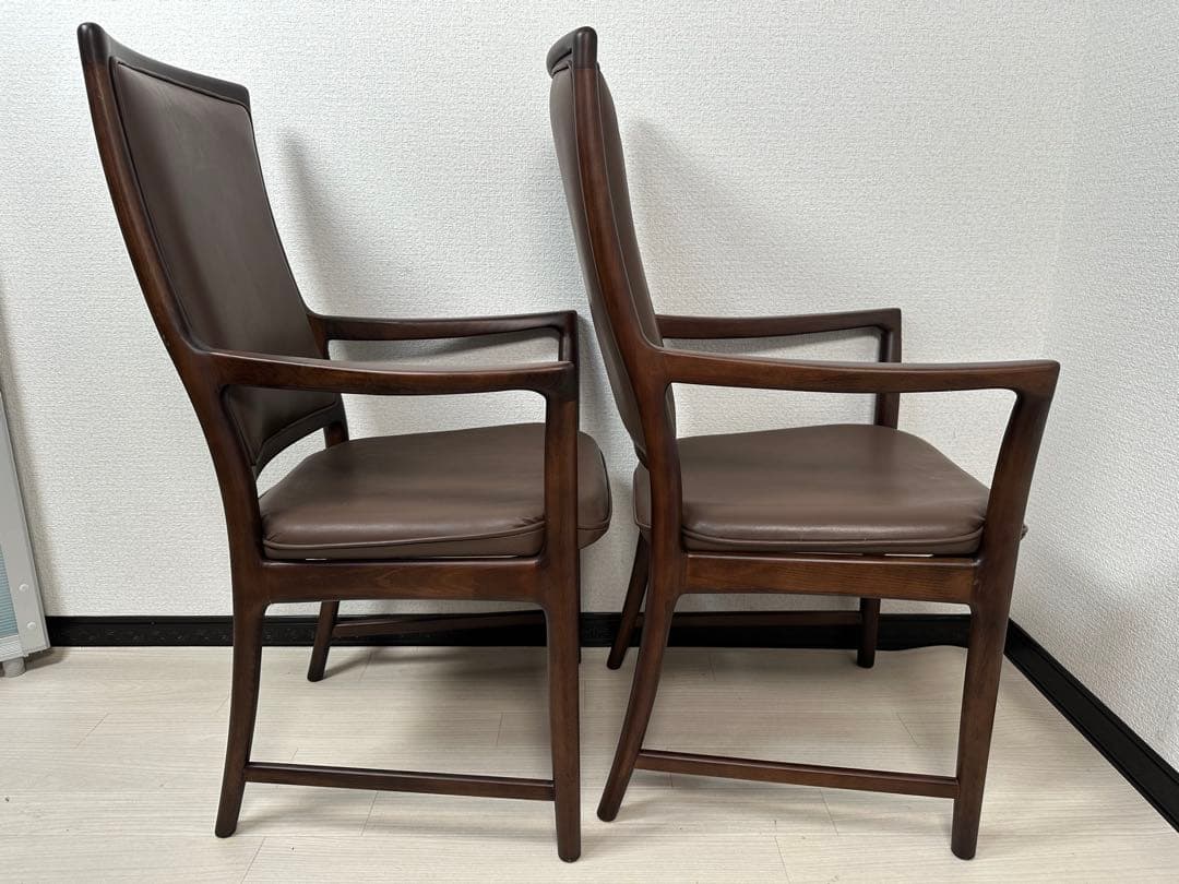 未使用品 オカムラ アームチェア ダイニングチェア 2脚セット ※i1※